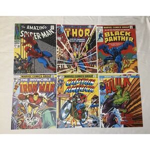 Marvel Comics Spider-man/Thor/Black Panther/Iron Man/Capital America/Hulk/Poster